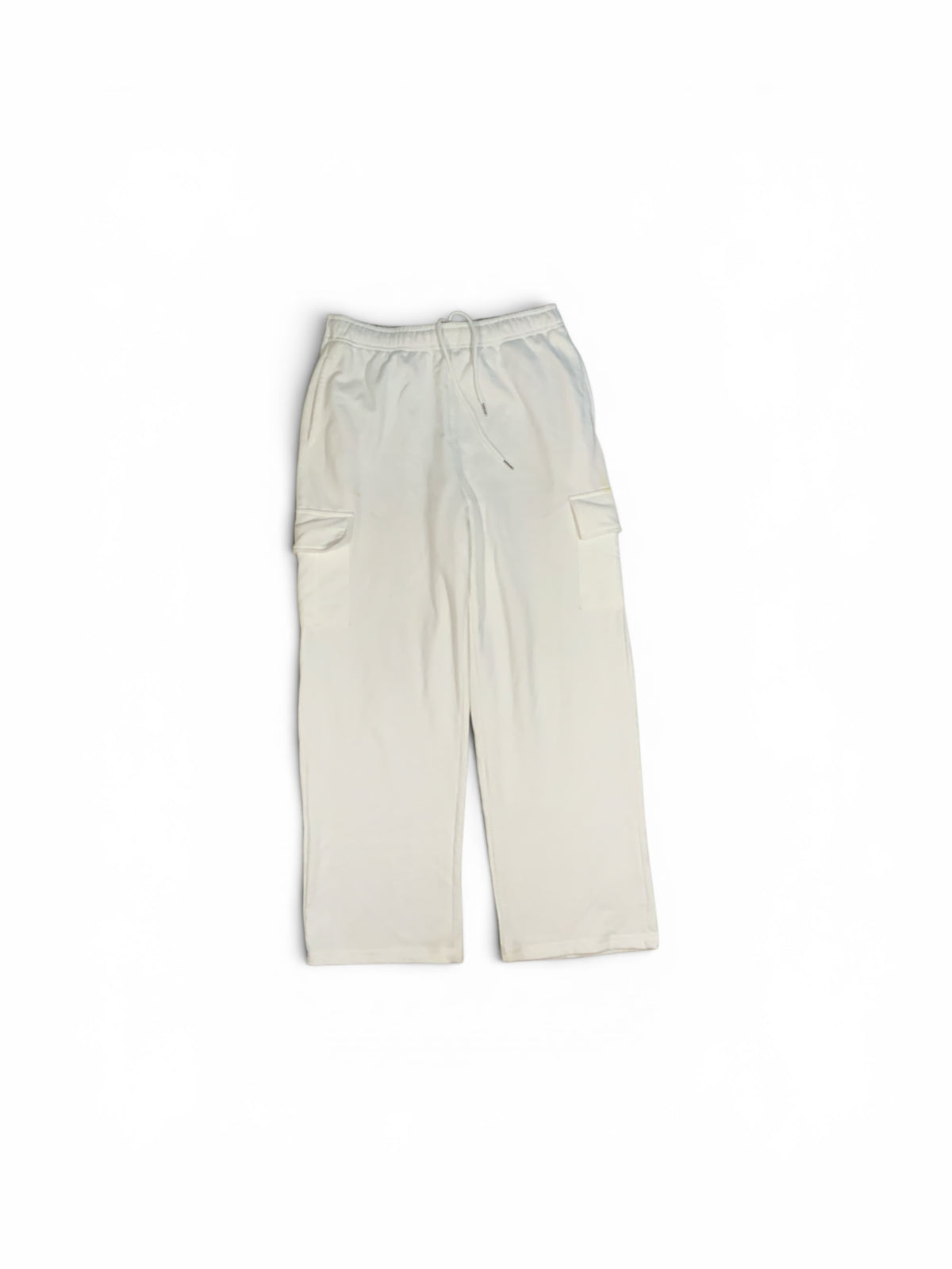Automet White Cargo Sweatpants