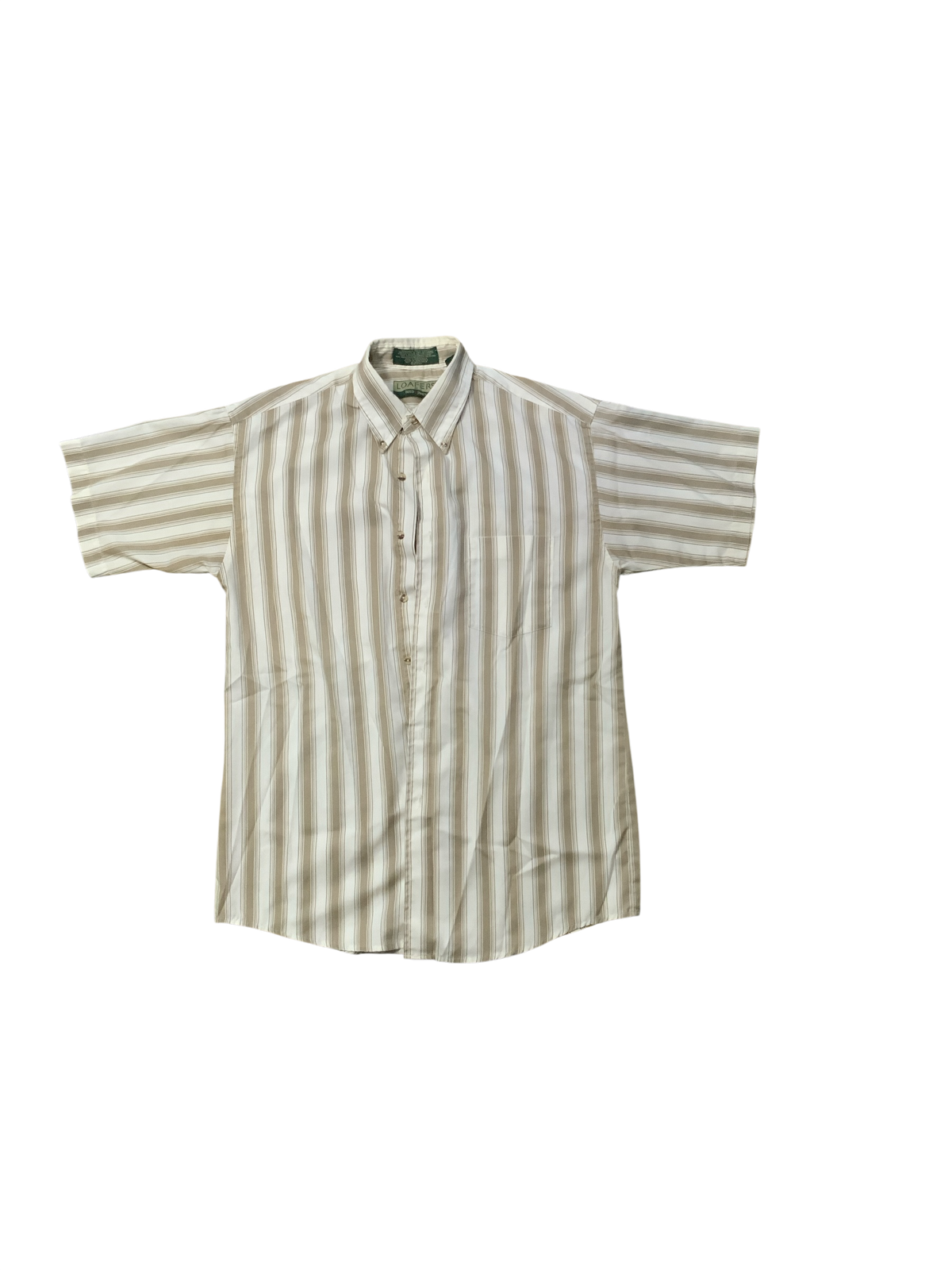 LOAFERS by Reed & James Brown and White Striped Top