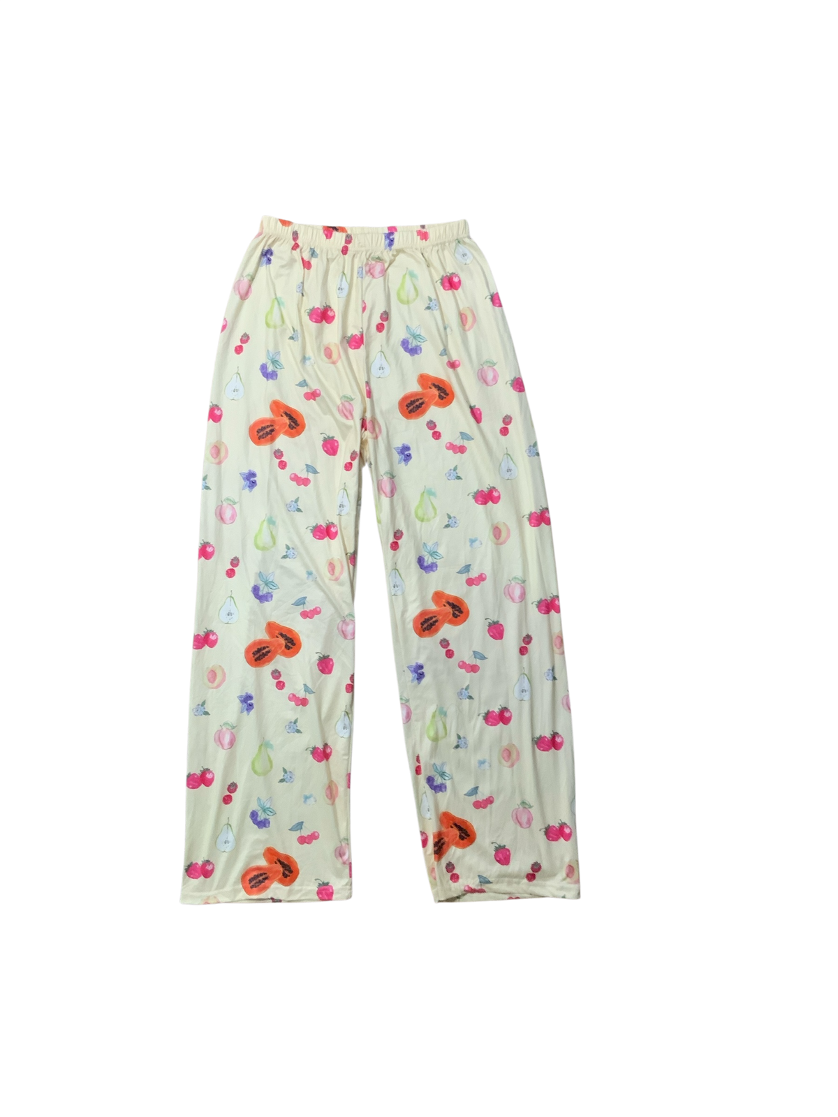Fruit Pajama Long Sleeve Top & Pants Set