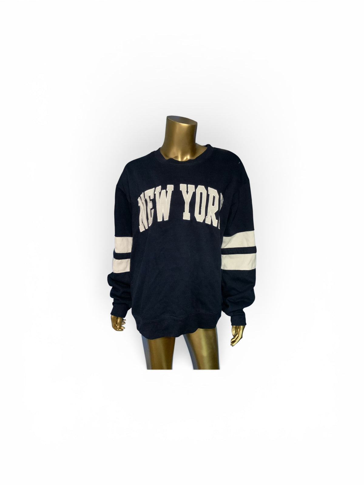 New York Popular Navy Long Sleeve Sweater