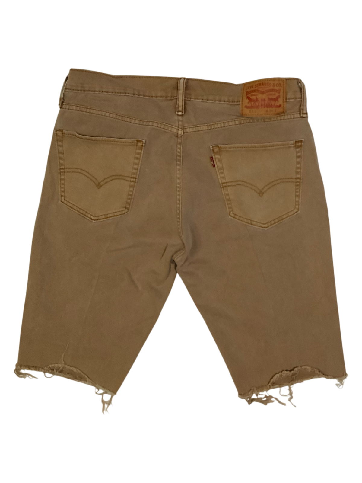 Levi's 511 Slim Fit Cut-Off Denim Shorts Brown Size 34