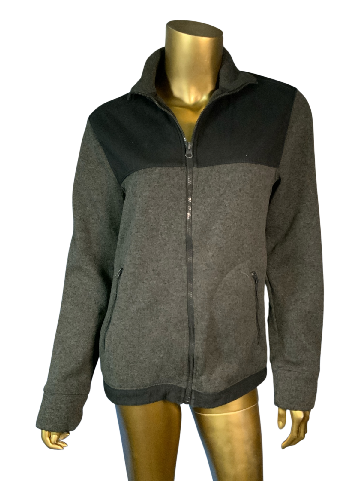 Goodfellow & Co. Unisex Colorblock Zip Up Fleece Jacket Size Small