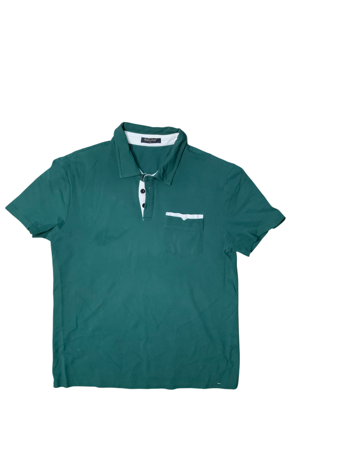Enlision Dark Green Short Sleeve Top