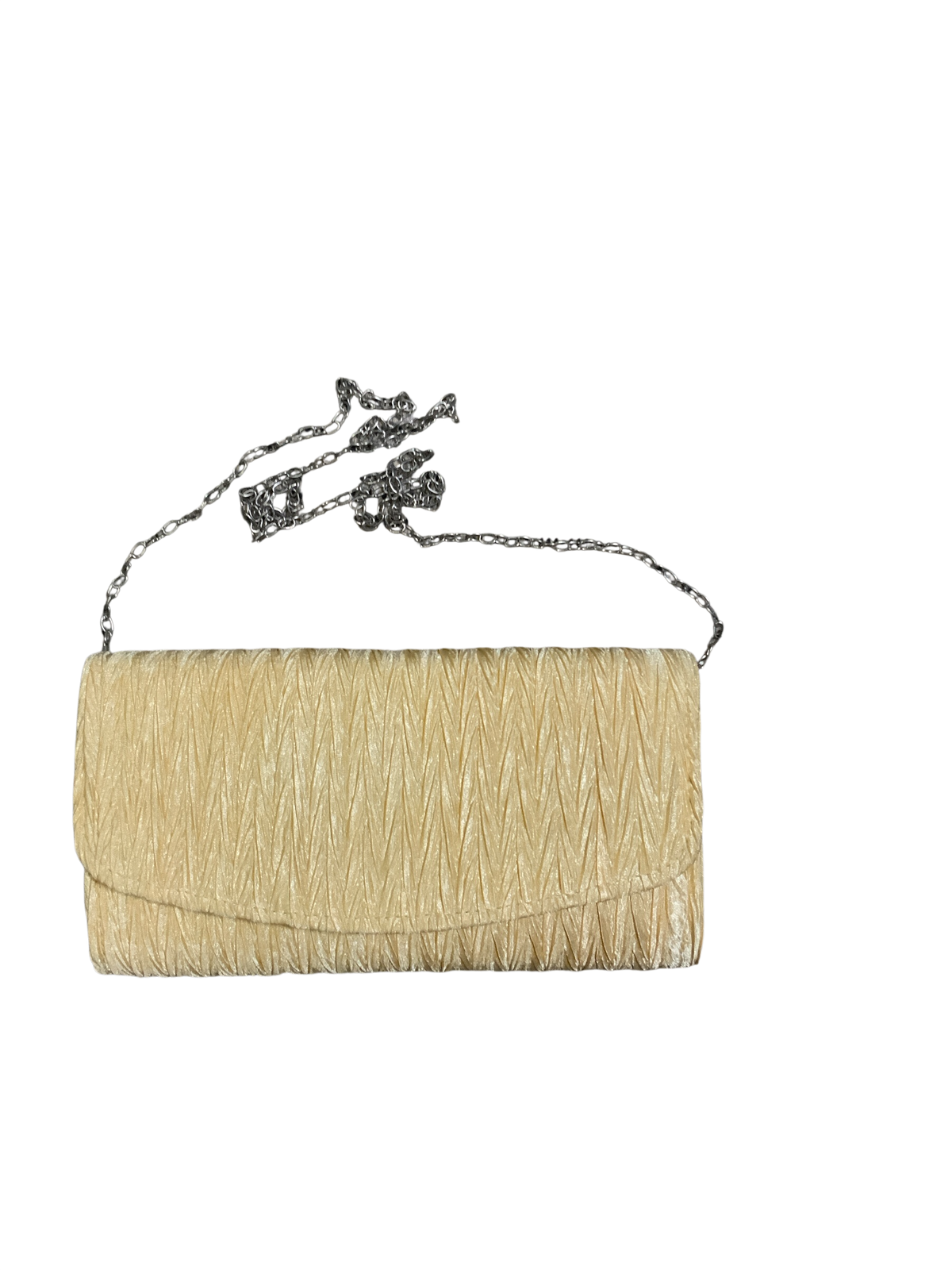 Women’s Vintage Satin Pleated Envelope Evening Cocktail Wedding Party Handbag Clutch Gold