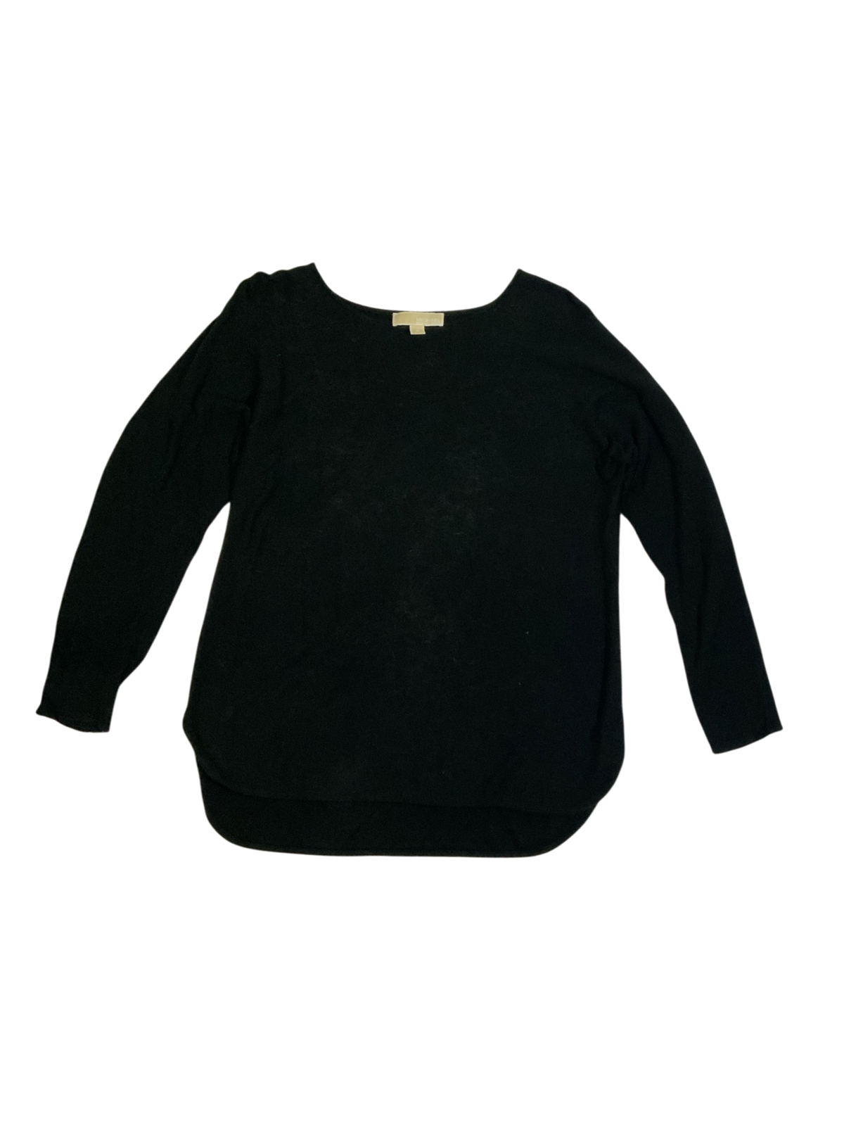 Michael Kors Black Long Sleeve Scoop Neck Sweater Size M
