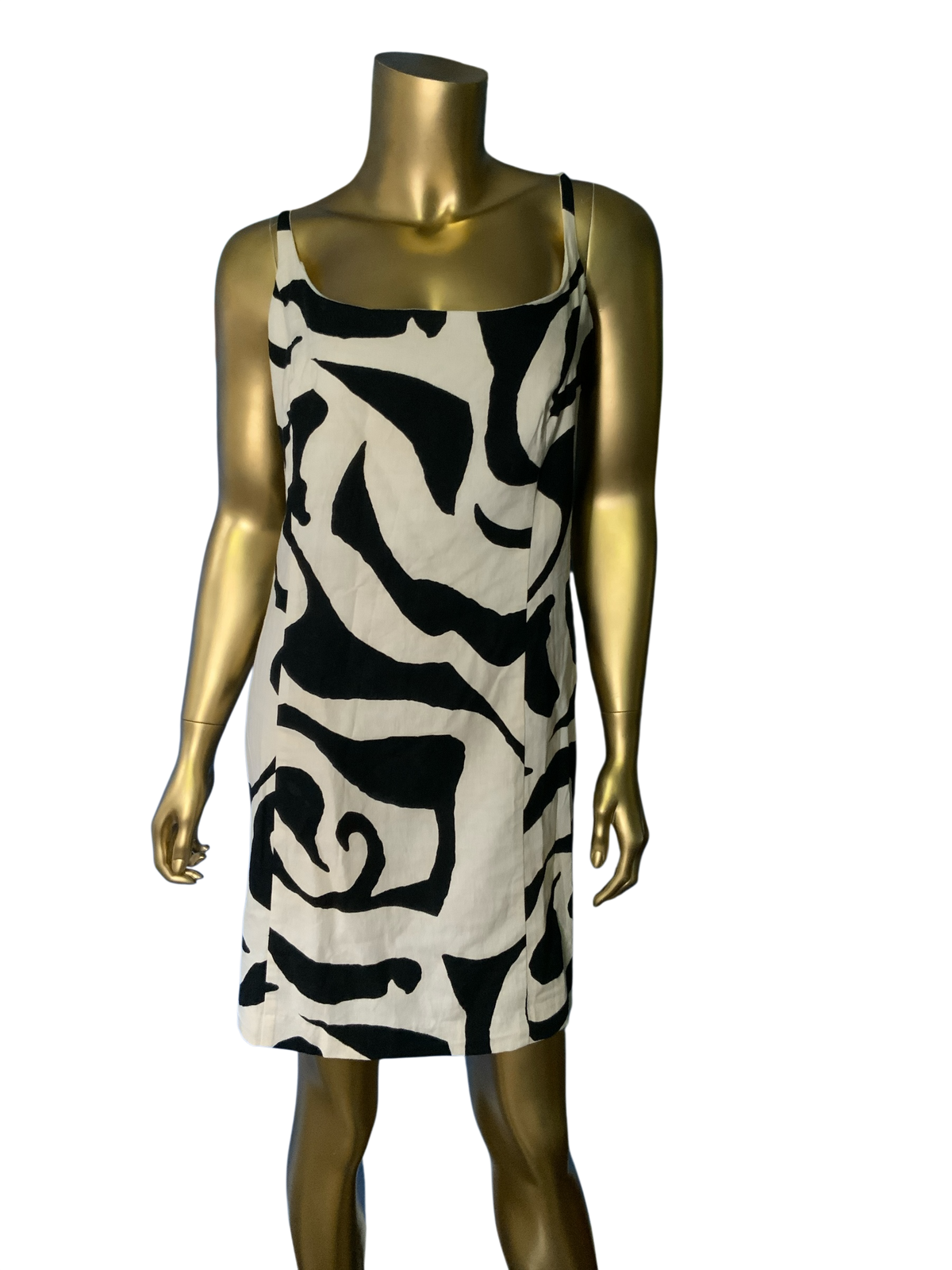 H&M Black and White Breathable Dress