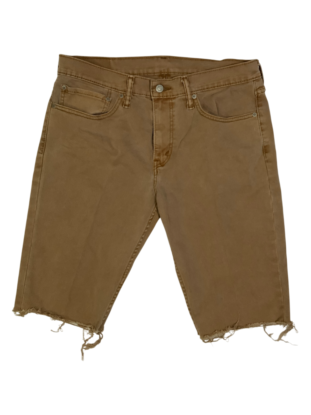 Levi's 511 Slim Fit Cut-Off Denim Shorts Brown Size 34