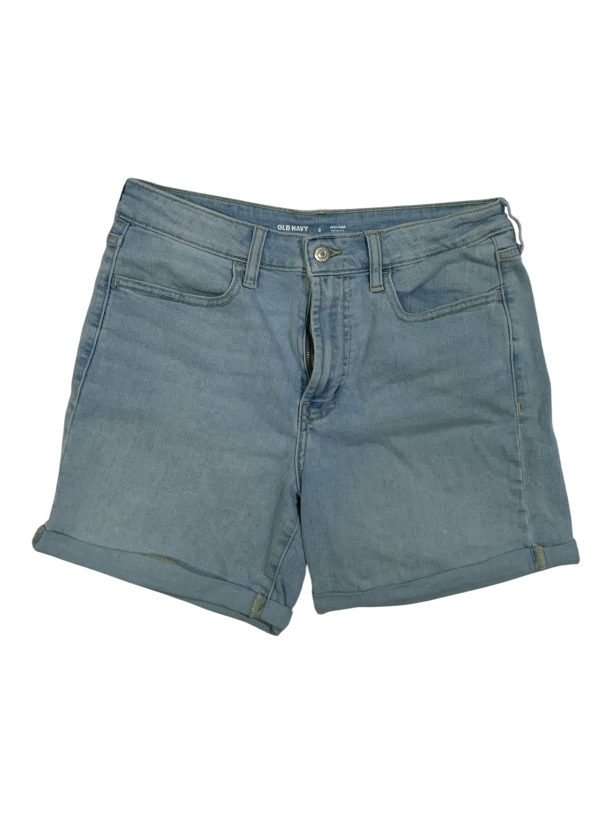 Old Navy High Rise WOW Blue Denim Shorts Size 6