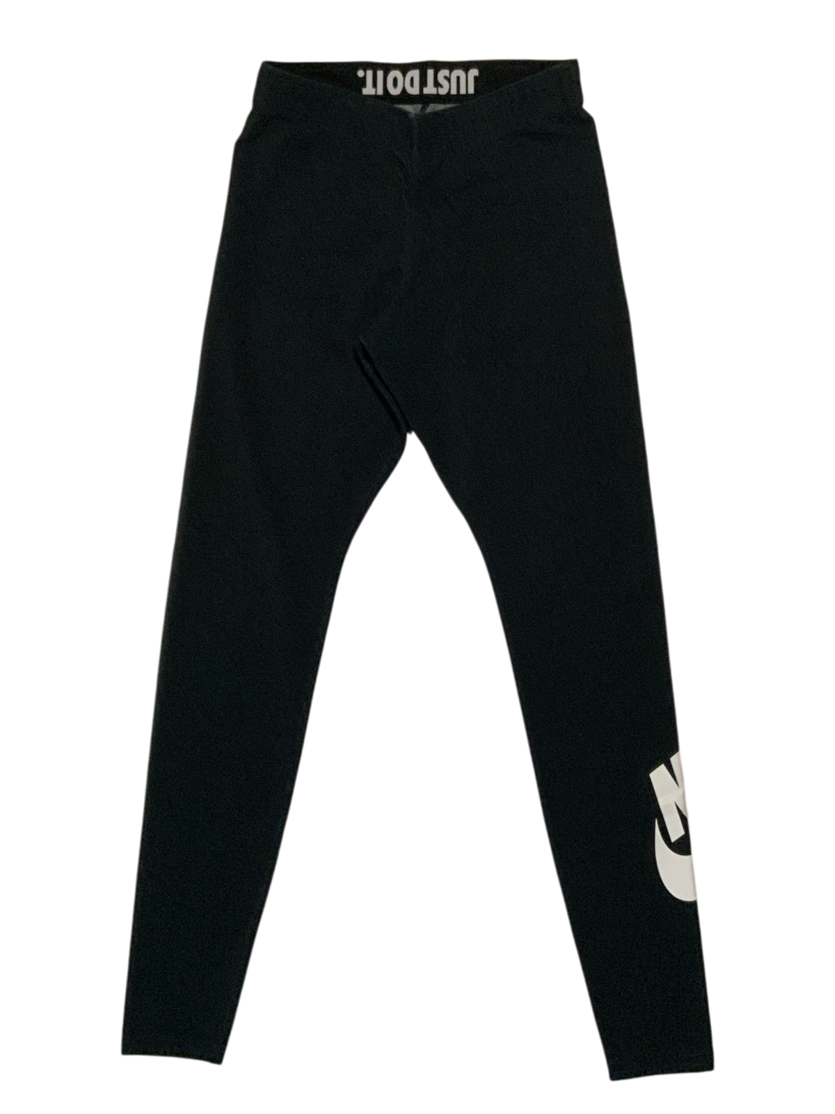 Nike Black Leggings White Logo