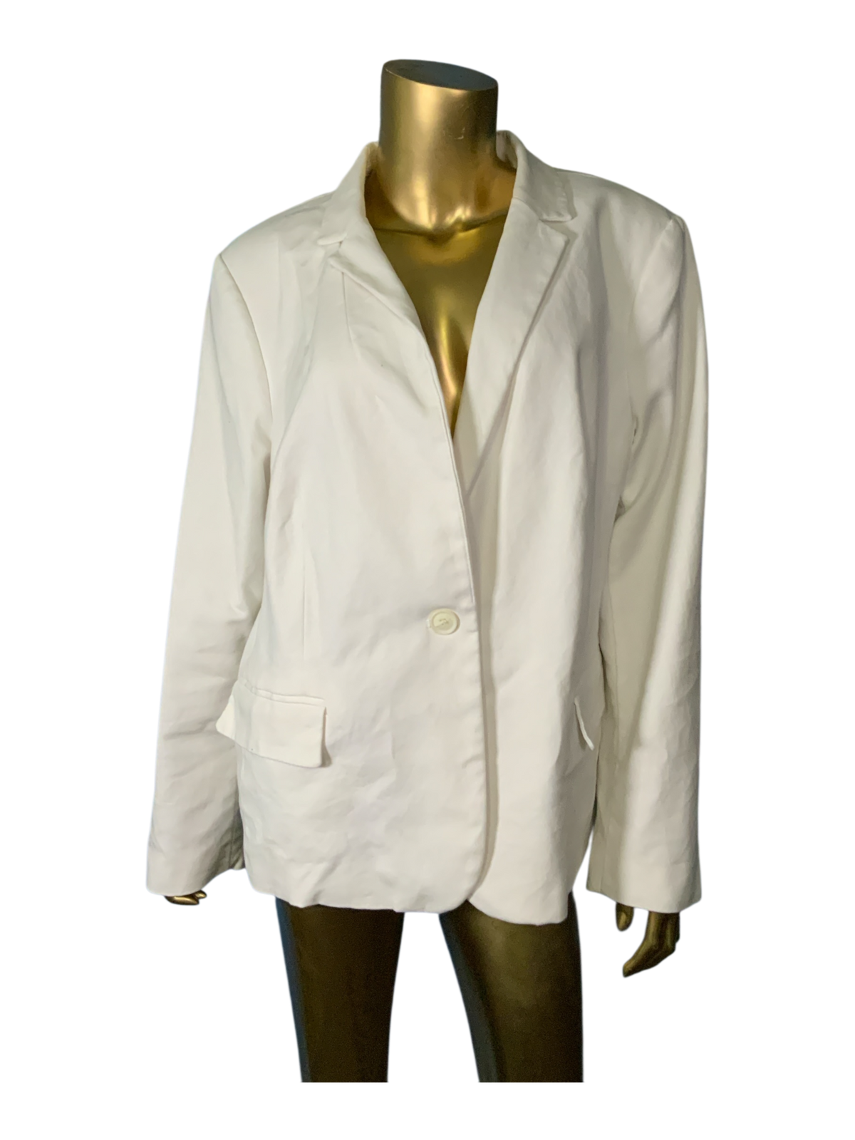 Liz Claiborne Career White Blazer Jacket XXL