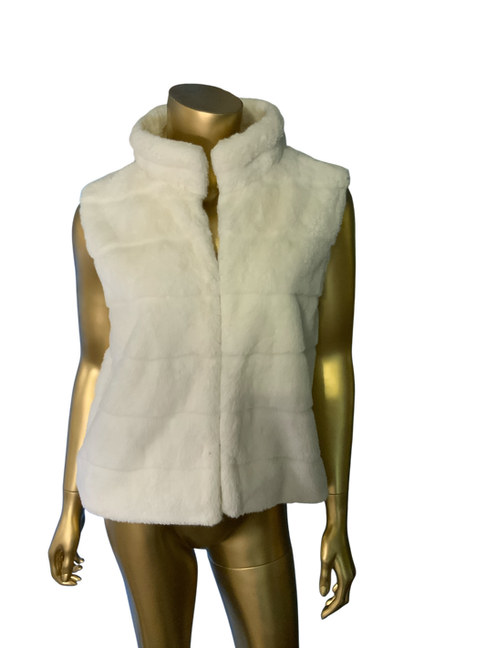 Marc New York Andrew Marc White Fluff Vest