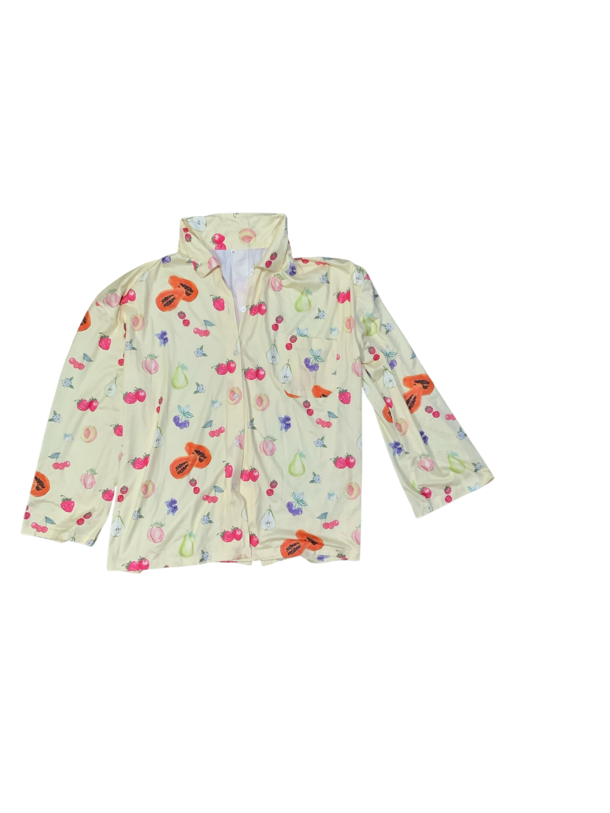 Fruit Pajama Long Sleeve Top & Pants Set