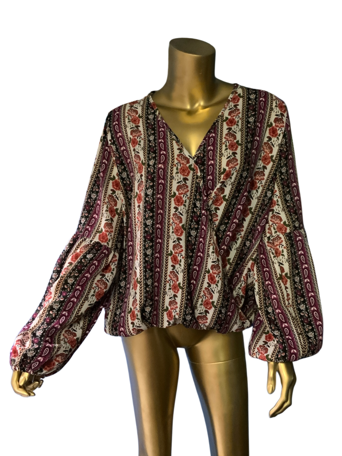 Rue21 Purple Floral Loose Top
