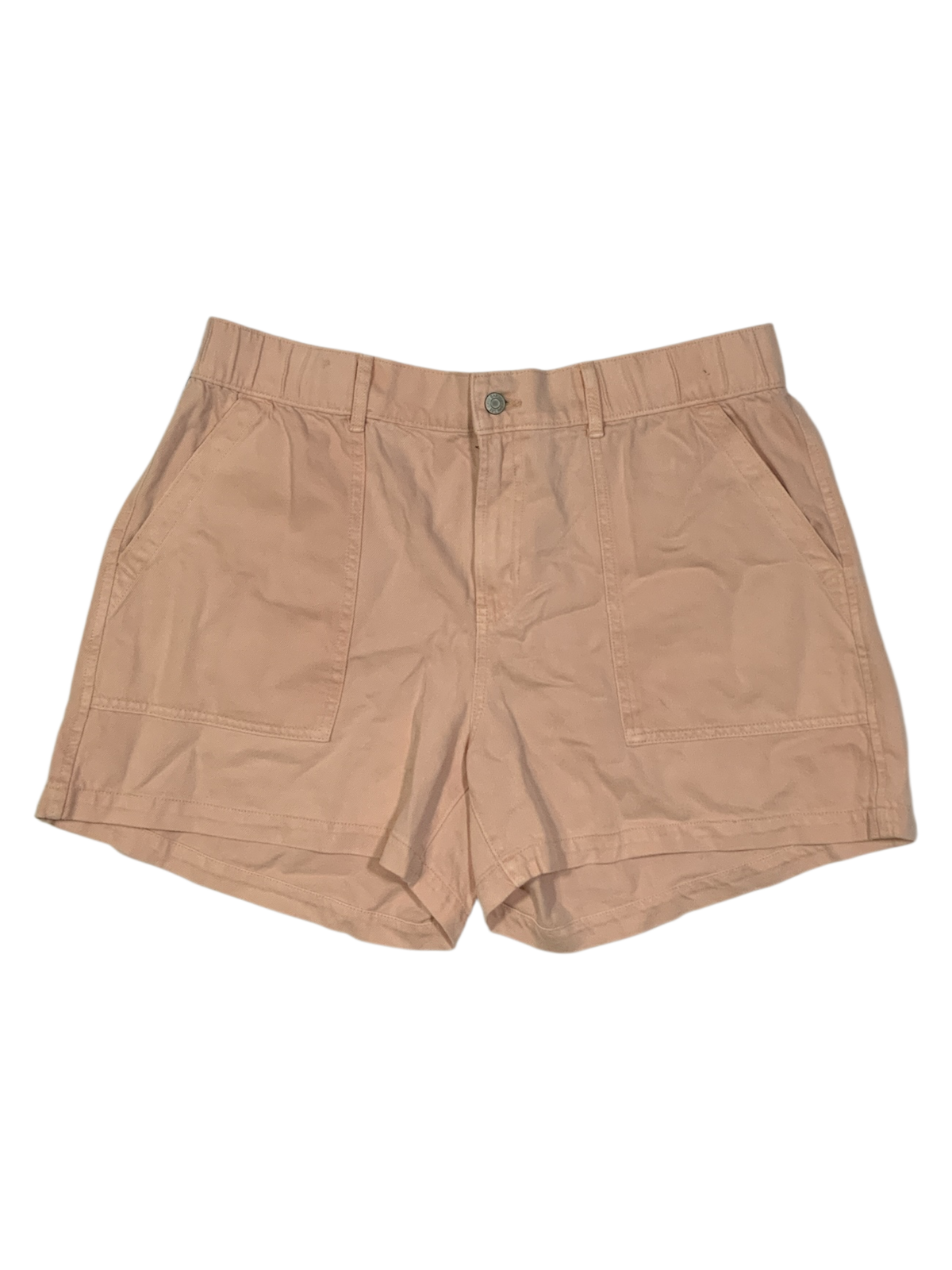 Gap Women's Peach Utility Shorts with Elastic Waist Size XL