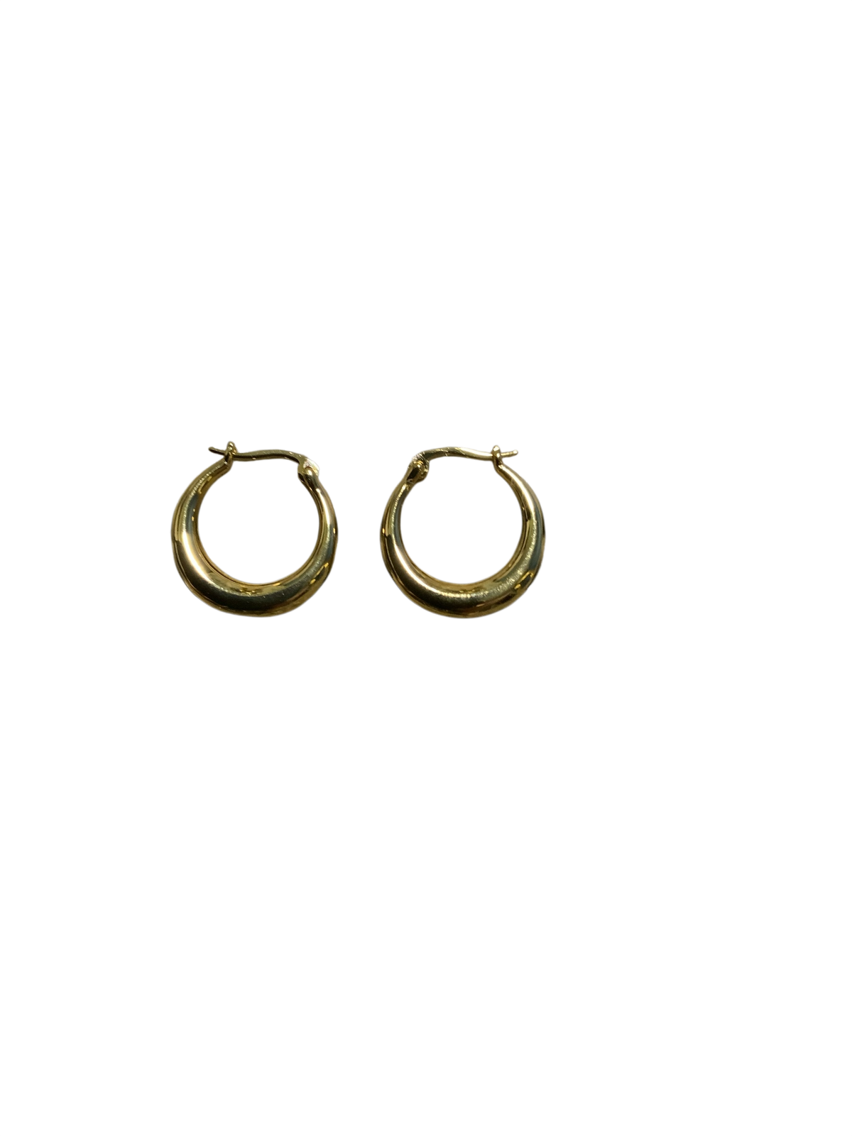 Gold Tone Plated Hoop Earrings