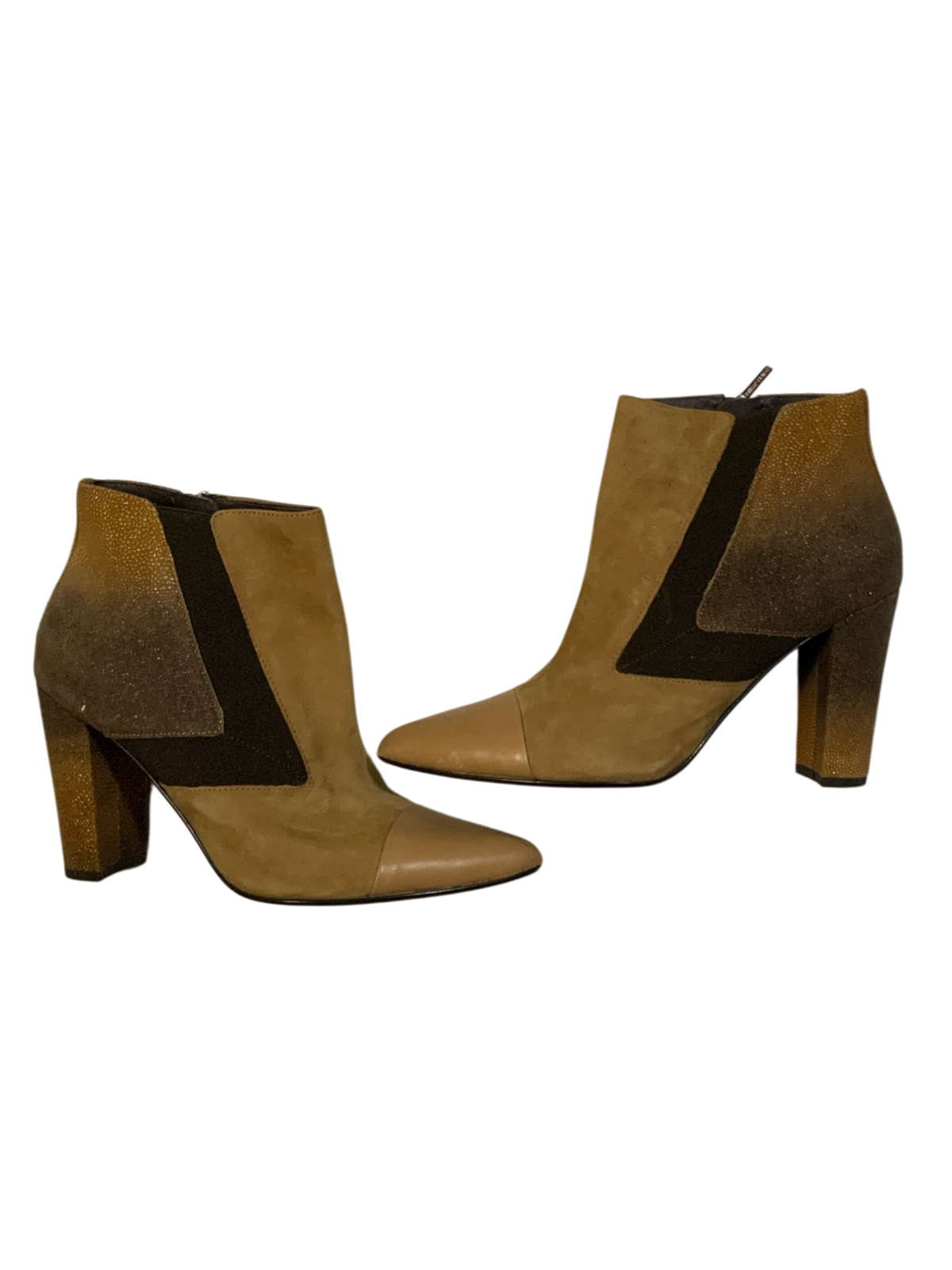 Donald J Pliner Blis Ombre Suede Block Heel Ankle Booties