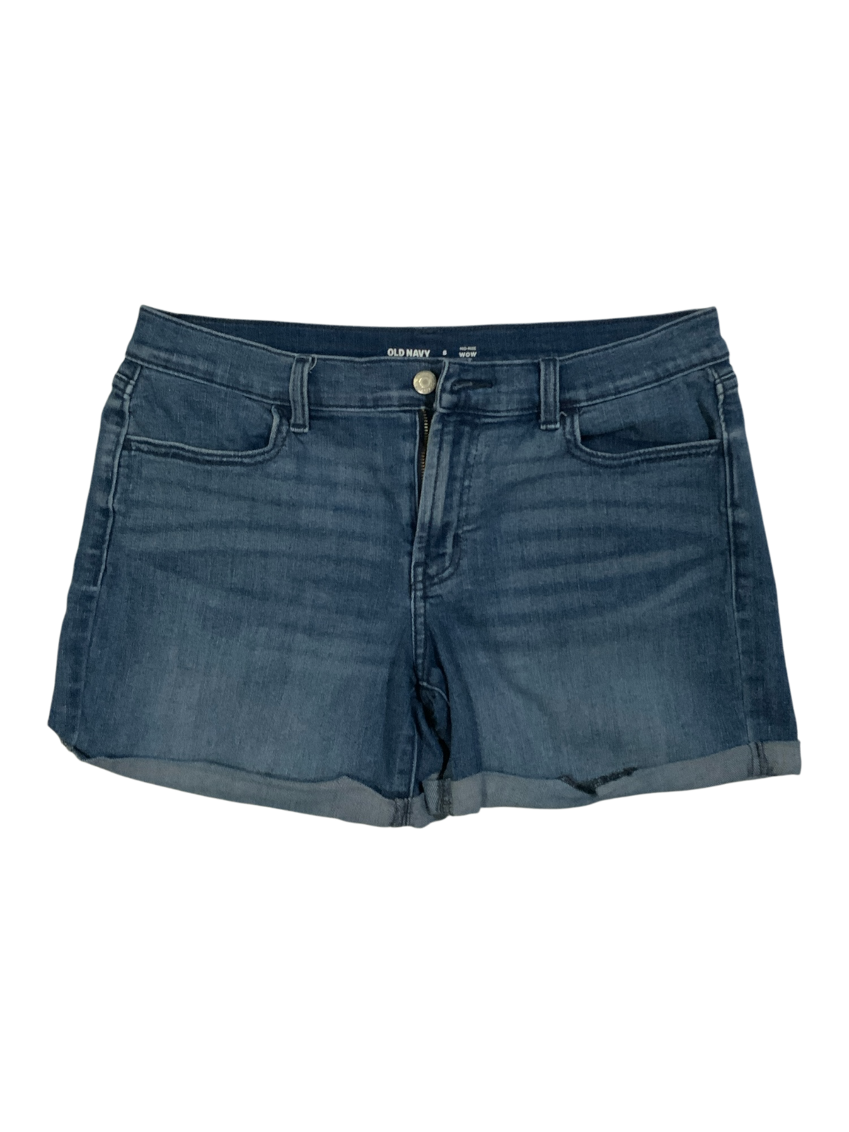 Old Navy Mid-Rise WOW Denim Rolled Cuff Jean Shorts Size 8