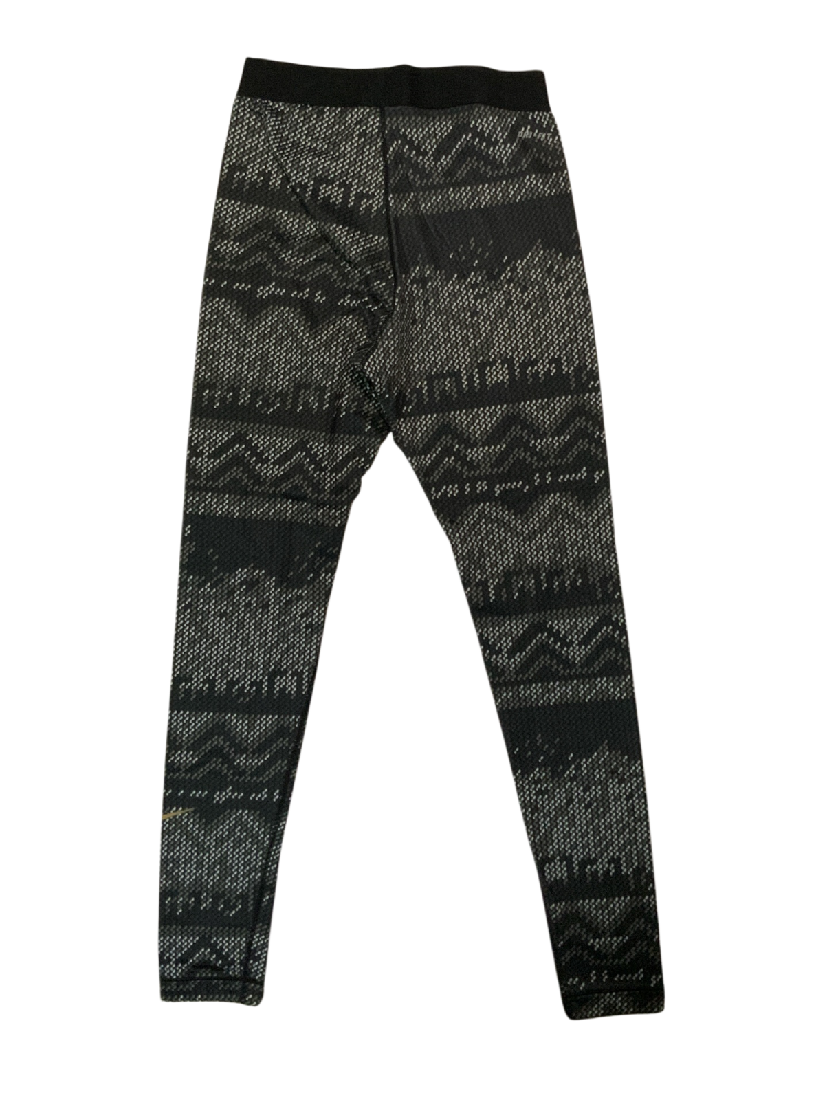 Nike Black White Gray Zig Zag Leggings