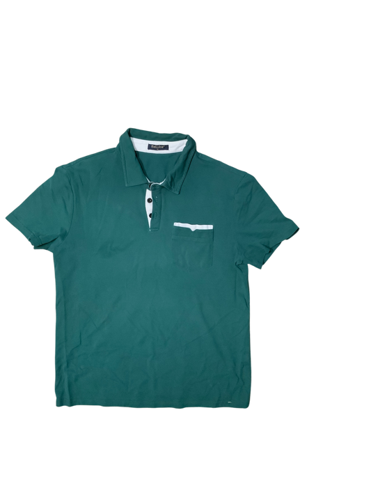 Enlision Dark Green Short Sleeve Top