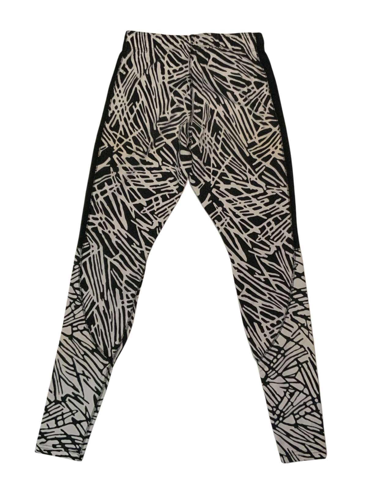 Nike Black and White Abstract Leggings
