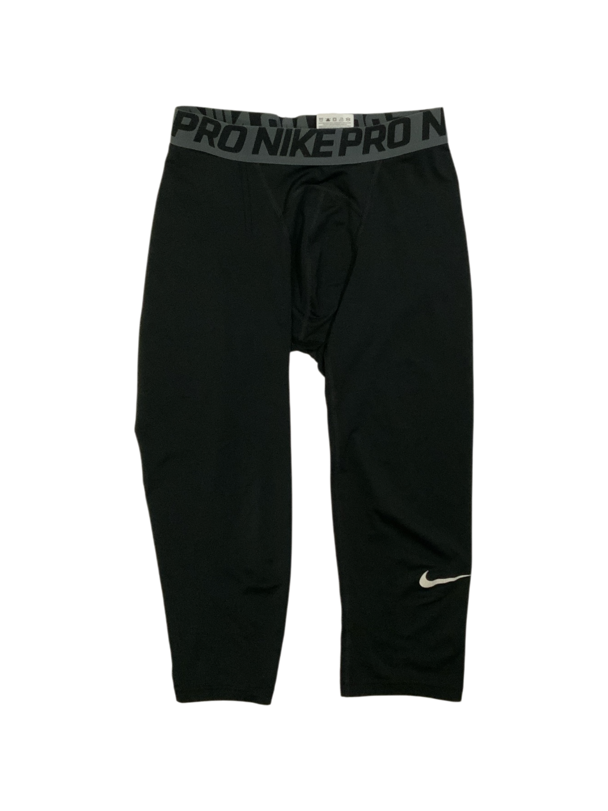 NIKE Pro Men's 3/4 Length Compression Tights Dri-Fit Base Layer Size L