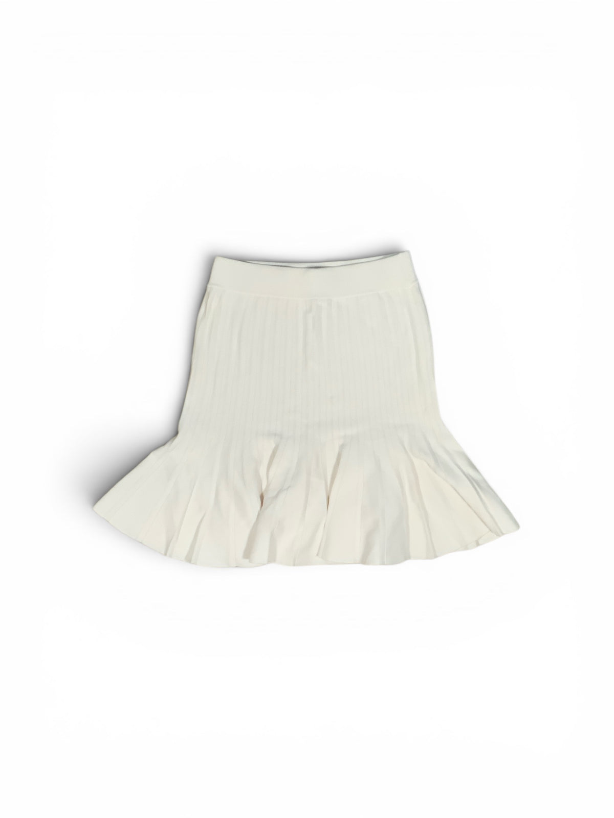 Zara Medium Blue Distressed Denim Mini Skirt with Raw Hem