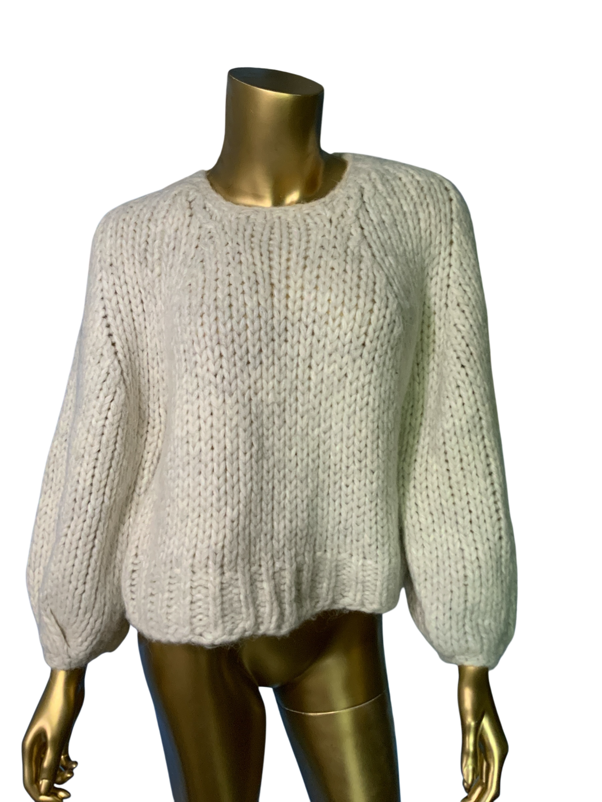 ZARA White Slouch Sweater Comfortable