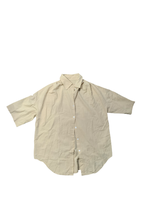 Yellow Breathable Short Sleeve Top & Shorts Casual Set