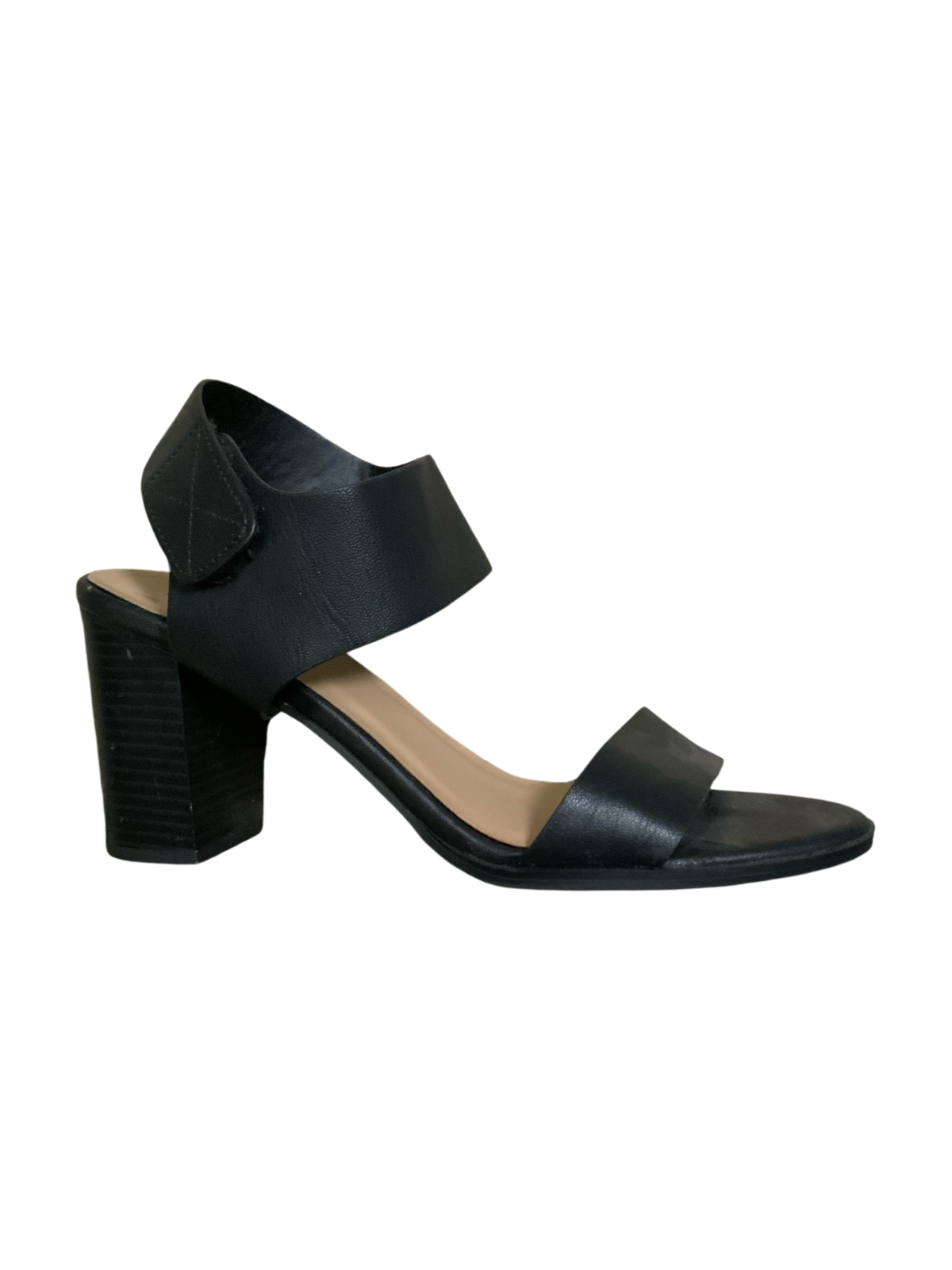 rue21 Black Block Heel Ankle Strap Sandals