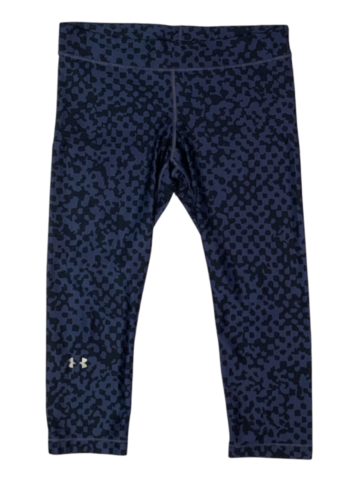 Under Armour HeatGear Printed Capri Leggings Blue Patterned